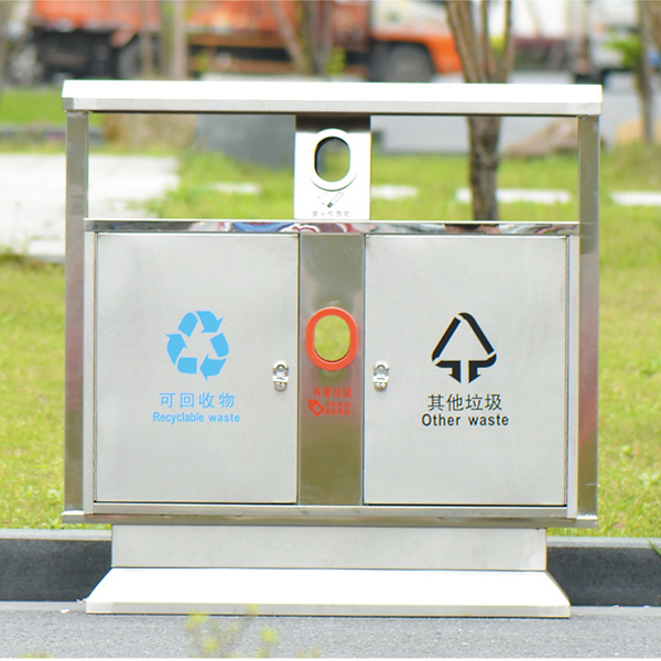 分類環保垃圾筒（不鏽鋼型）